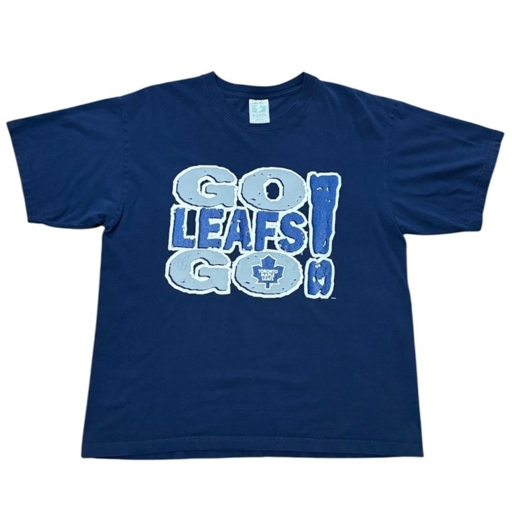 Vintage 90s Y2K Toronto Maple Leafs NHL Hockey Go Leafs Sports Graphic T-shirt